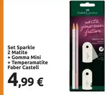 Carrefour Faber Castelli Set Sparkle 2 Matite offerta