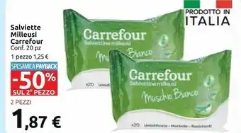 Carrefour Carrefour Salviette Milleusi offerta