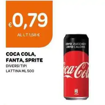 Ekom COCA COLA, FANTA, SPRITE DIVERSI TIPI LATTINA ML 500 offerta