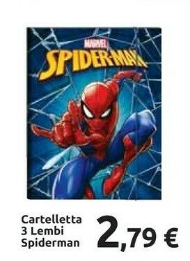 Cartelletta 3 Lembi Spiderman