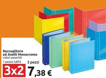 Carrefour Raccoglitore Ad Anelli Monocromo offerta