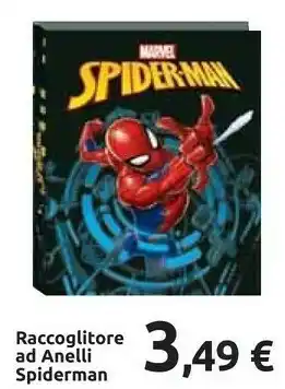 Carrefour Raccoglitore Ad Anelli Spiderman offerta
