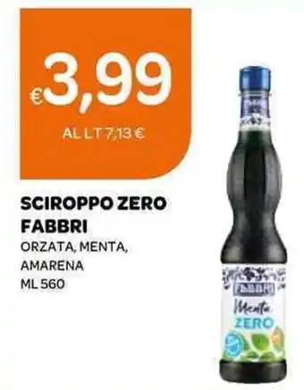 Ekom SCIROPPO ZERO FABBRI 560 ml offerta