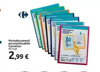 Carrefour Carrefour Portadocumenti Personalizzabile offerta