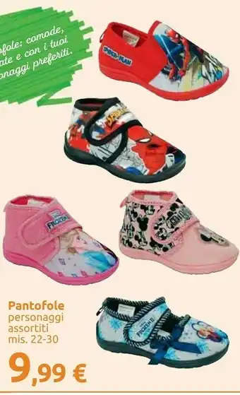 Carrefour Pantofole Personaggi Assortiti offerta