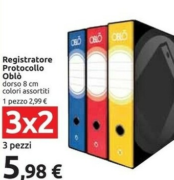 Carrefour Oblò Registratore Protocollo offerta
