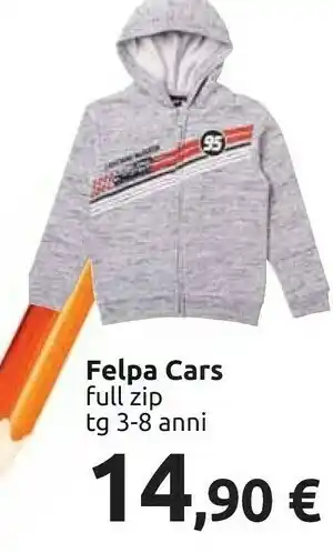 Carrefour Felpa Cars Full Zip offerta