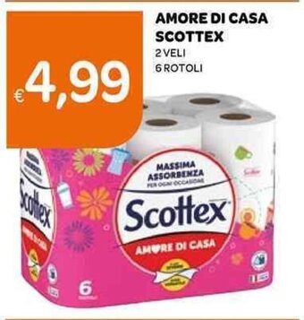 Ekom AMORE DI CASA SCOTTEX 2 VELI 6 ROTOLI offerta