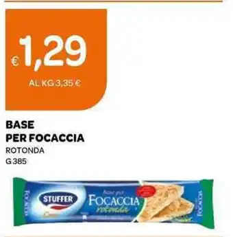 Ekom BASE PER FOCACCIA ROTONDA 385 g offerta