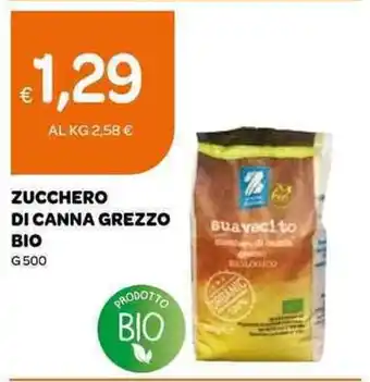 Ekom ZUCCHERO DI CANNA GREZZO BIO 500 g offerta