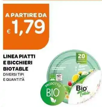 Ekom LINEA PIATTI E BICCHIERI BIOTABLE offerta