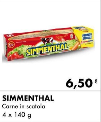 Iper Tosano SIMMENTHAL Carne in scatola 4 x 140 g offerta