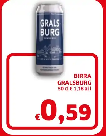 Ecu Discount BIRRA GRALSBURG 50 cl offerta