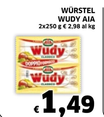 Ecu Discount WÜRSTEL WUDY AIA 2x250 g offerta