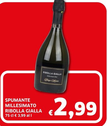 SPUMANTE MILLESIMATO RIBOLLA GIALLA 75 cl