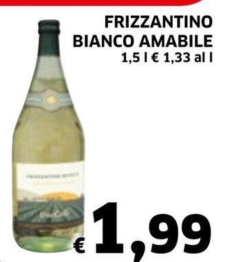 Ecu Discount FRIZZANTINO BIANCO AMABILE 1,5 l offerta