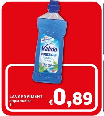 Ecu Discount LAVAPAVIMENTI acqua marina 1 l offerta