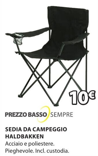 JYSK SEDIA DA CAMPEGGIO HALDBAKKEN offerta