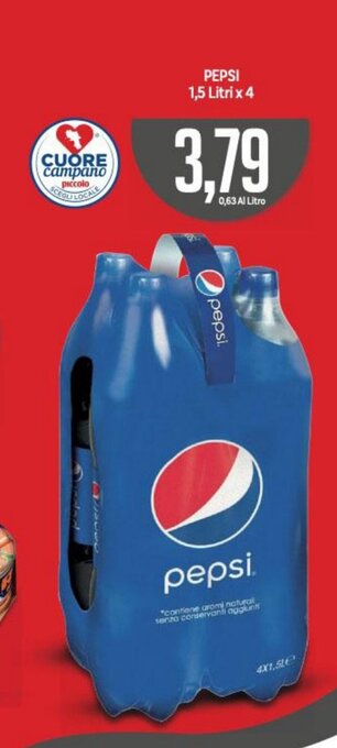 Supermercati Piccolo PEPSI 1,5 Litri x 4 offerta