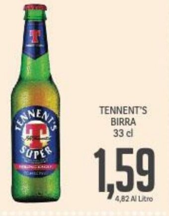 Supermercati Piccolo TENNENT'S BIRRA 33 cl offerta