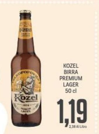Supermercati Piccolo KOZEL BIRRA PREMIUM LAGER 50 cl offerta