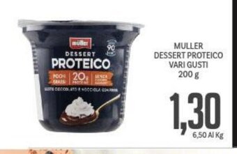 Supermercati Piccolo MULLER DESSERT PROTEICO VARI GUSTI 200 g offerta