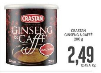 Supermercati Piccolo CRASTAN GINSENG & CAFFÈ 200 g offerta