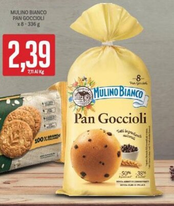Supermercati Piccolo MULINO BIANCO PAN GOCCIOLI x8-336 g offerta
