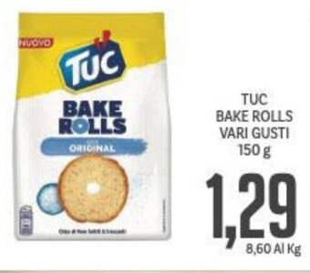 Supermercati Piccolo TUC BAKE ROLLS VARI GUSTI 150 g offerta