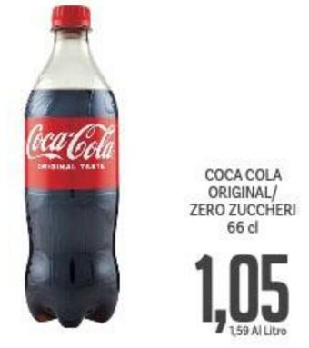 Supermercati Piccolo COCA COLA ORIGINAL/ ZERO ZUCCHERI 66 cl offerta