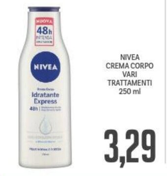 Supermercati Piccolo NIVEA CREMA CORPO VARI TRATTAMENTI 250 ml offerta