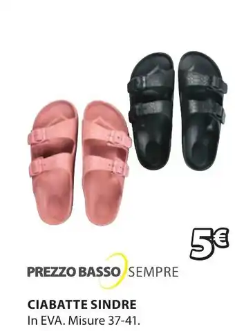 JYSK CIABATTE SINDRE In EVA. Misure 37-41. offerta
