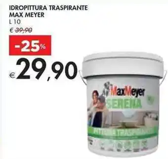Bennet IDROPITTURA TRASPIRANTE MAX MEYER L10 offerta