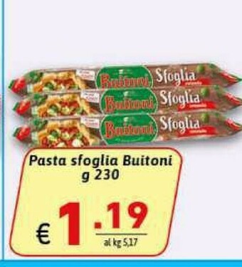 Gros Buitoni Pasta sfoglia offerta