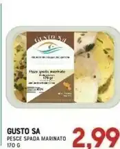 Gusto Sa Pesce Spada Marinato