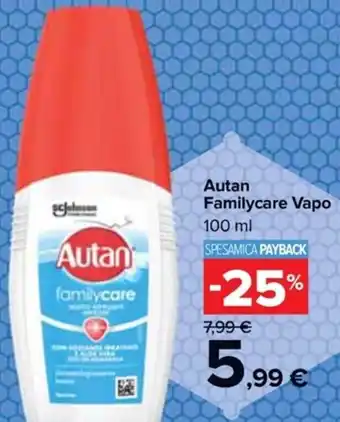 Carrefour Iper Autan Familycare Vapo 100 ml offerta