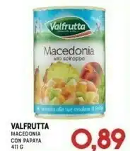 Gran Risparmio Valfrutta Macedonia Allo Sciroppo 411 G(ml) offerta