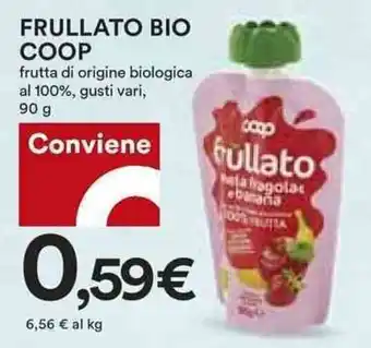 Coop FRULLATO BIO COOP frutta di origine biologica 90 g offerta