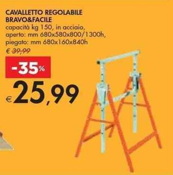 CAVALLETTO REGOLABILE BRAVO&FACILE