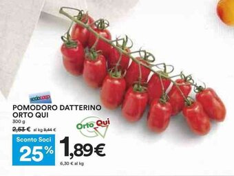 Coop POMODORO DATTERINO ORTO QUI 300 g offerta