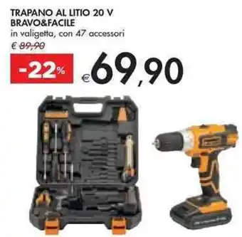 Bennet TRAPANO AL LITIO 20 V BRAVO&FACILE offerta