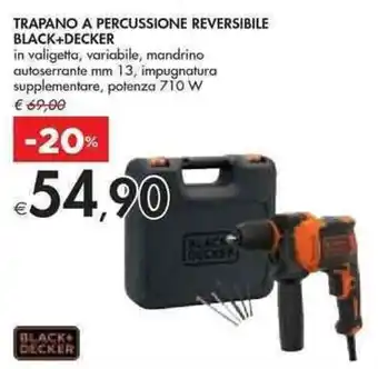 Bennet TRAPANO A PERCUSSIONE REVERSIBILE BLACK+DECKER offerta