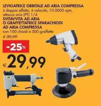 Bennet LEVIGATRICE ORBITALE AD ARIA COMPRESSA offerta