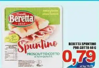 Sacoph Beretta Prosciutto crudo offerta
