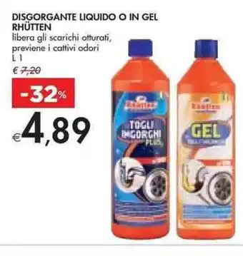 Bennet DISGORGANTE LIQUIDO O IN GEL RHÜTTEN L 1 offerta