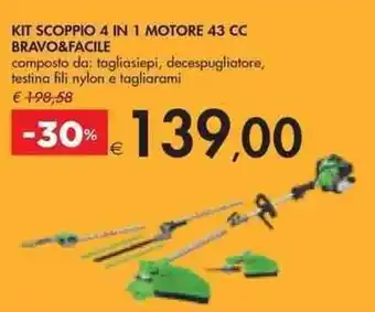 KIT SCOPPIO 4 IN 1 MOTORE 43 CC BRAVO&FACILE
