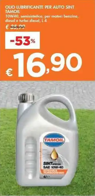 Bennet OLIO LUBRIFICANTE PER AUTO SINT TAMOIL10W40 offerta