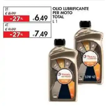 Bennet OLIO LUBRIFICANTE PER MOTO Total L 1 2T offerta