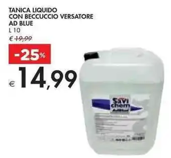 Bennet TANICA LIQUIDO CON BECCUCCIO VERSATORE AD BLUE L 10 offerta