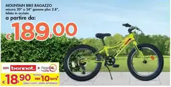 Bennet MOUNTAIN BIKE RAGAZZO 20" o 24" offerta